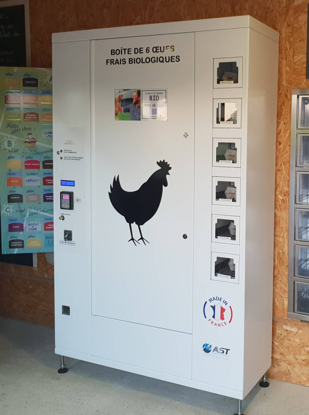 Distributeur automatique d’œufs 